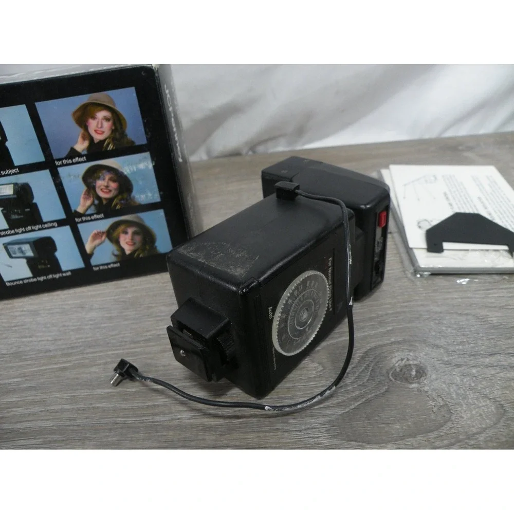JCPenney Professional Automatic Thyristor Bounce Strobe Flash w/ Box Manual